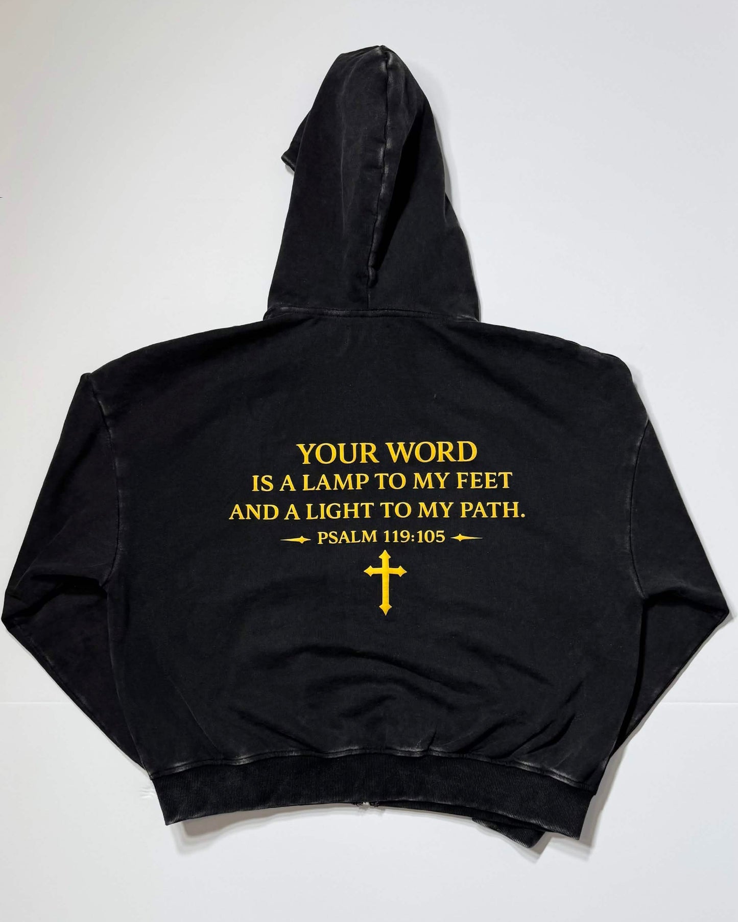 "Path of Light" Washed Zip-Up Jacket